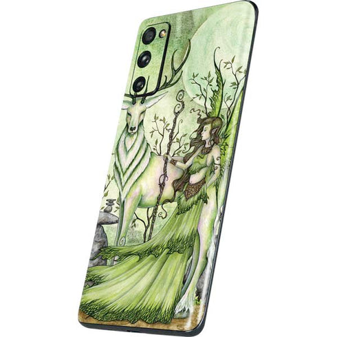 Amy Brown Guardian Fairy and Stag Galaxy S20 Fan Edition Skin